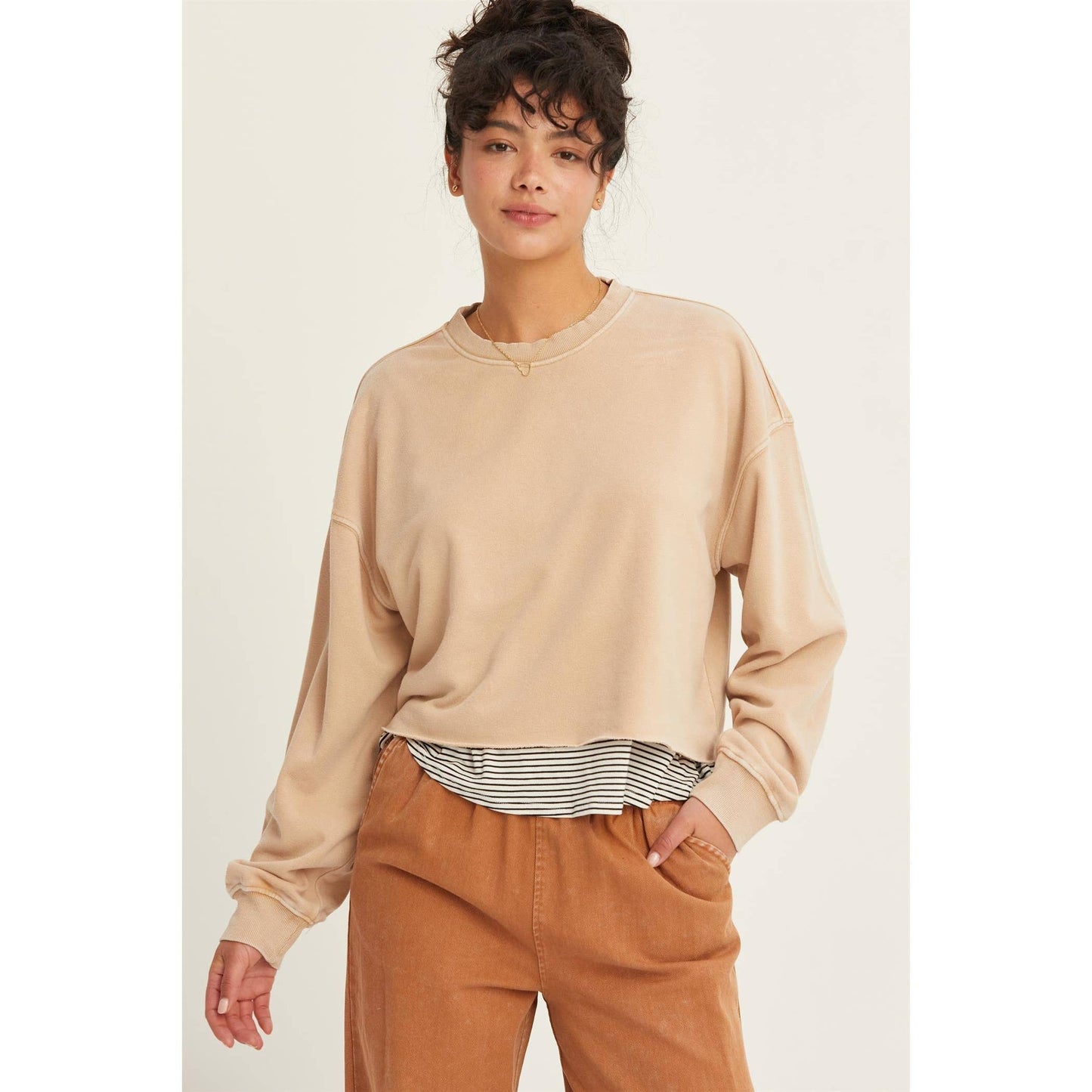 NICOLE CROPPED SWEATSHIRT