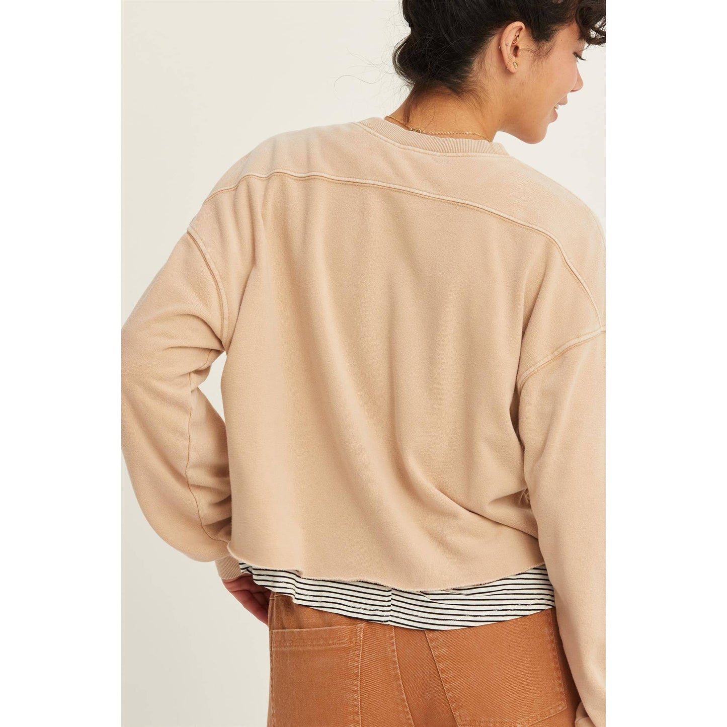 NICOLE CROPPED SWEATSHIRT