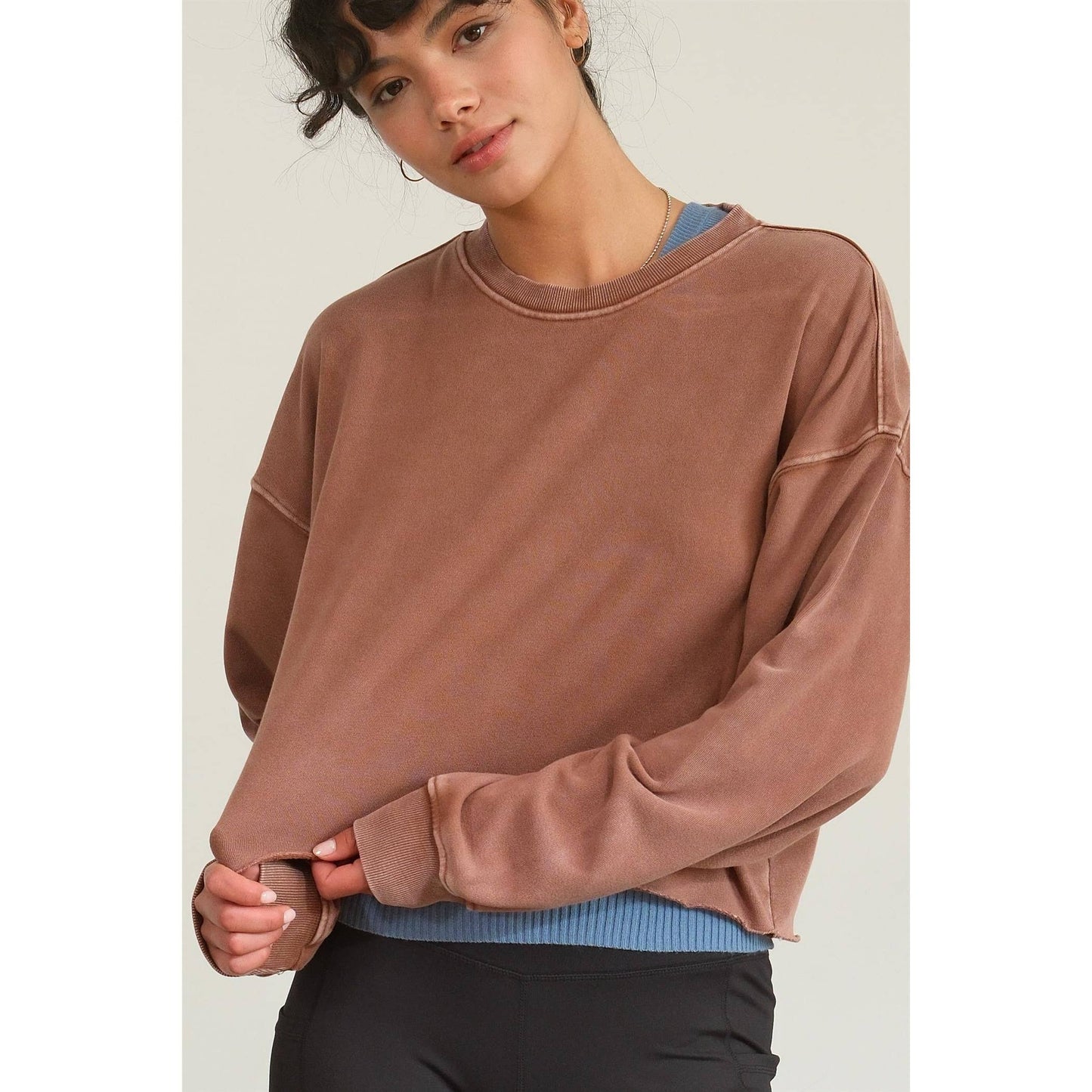 NICOLE CROPPED SWEATSHIRT