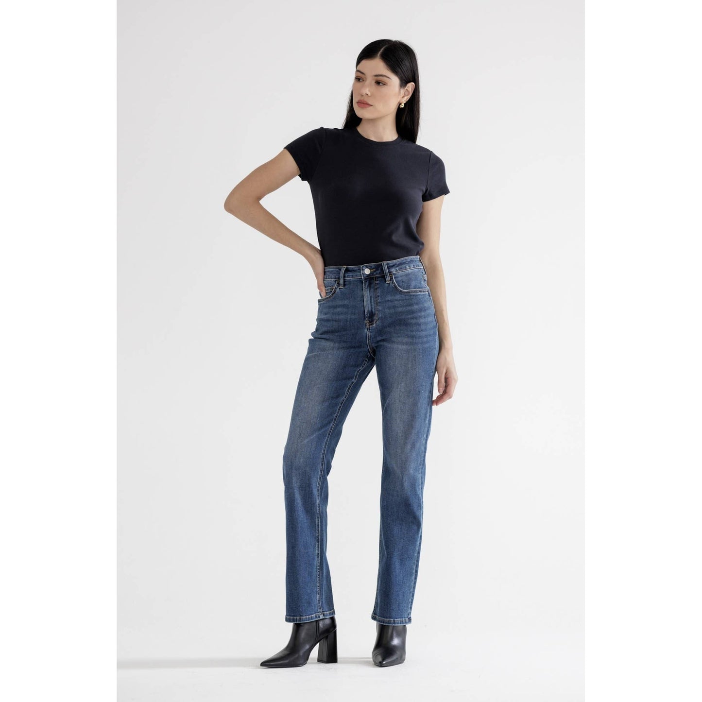 MALIA MICA HIGH RISE STRAIGHT LEG JEANS