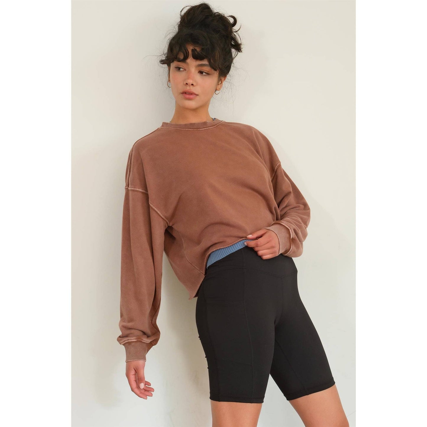 NICOLE CROPPED SWEATSHIRT