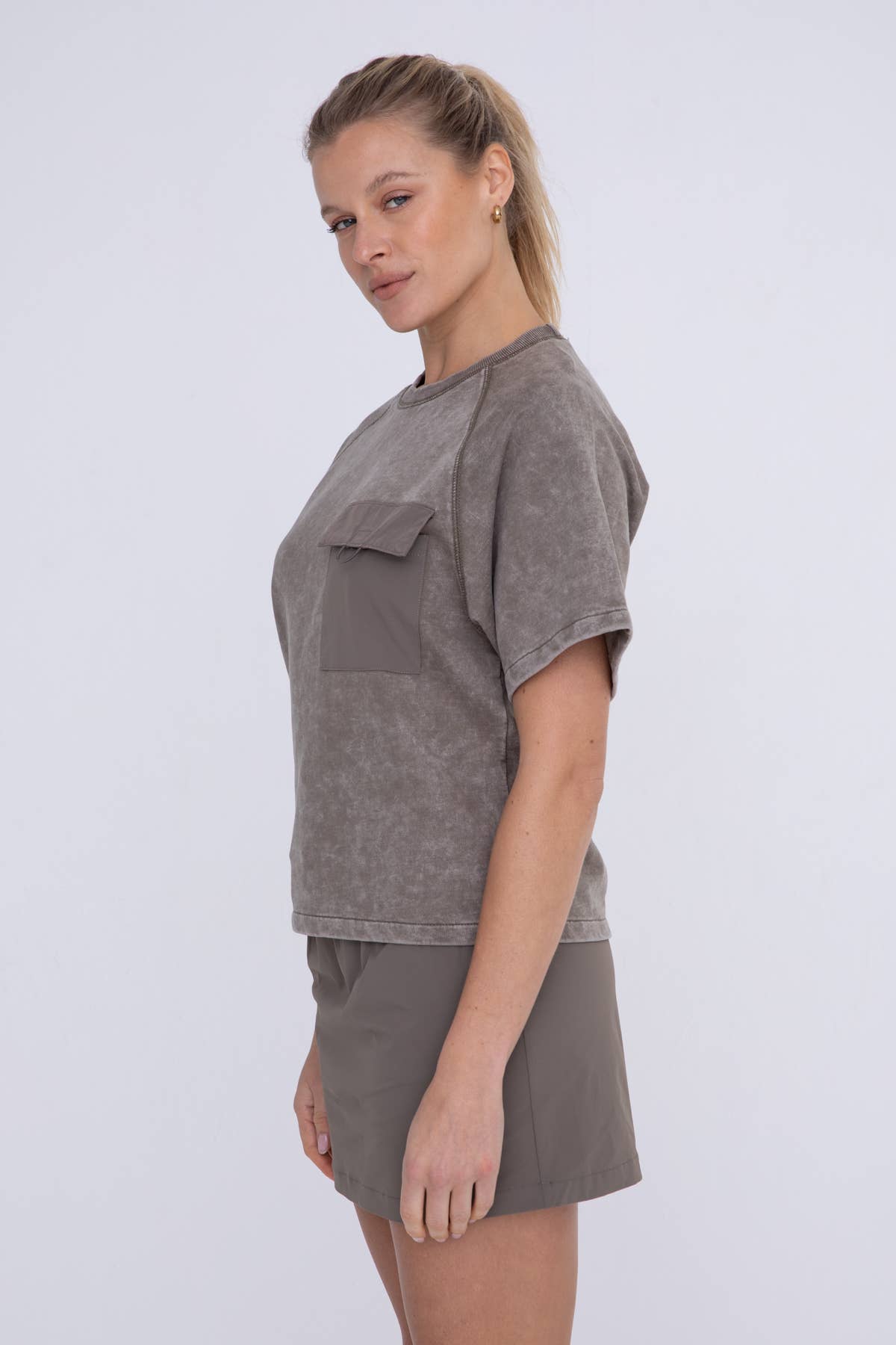 Mineral Wash Boxy Pocket Tee