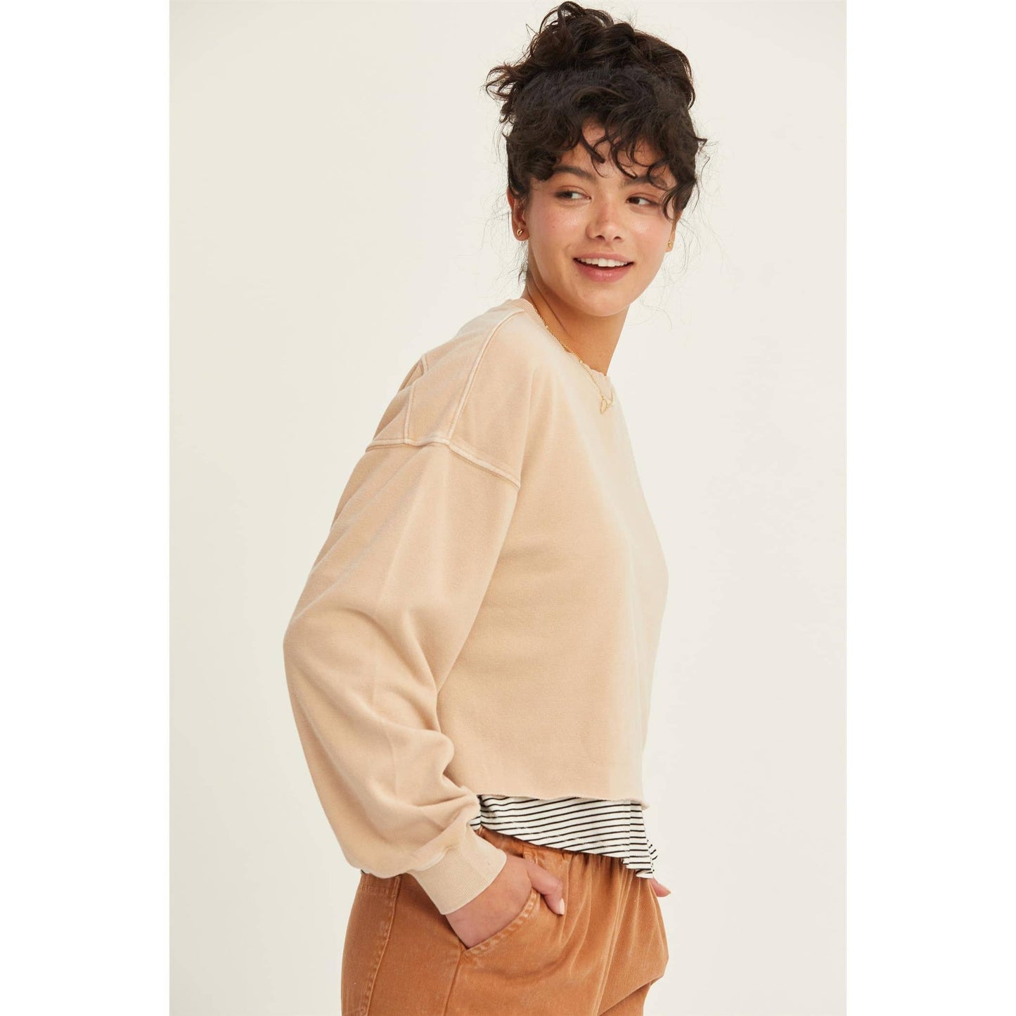 NICOLE CROPPED SWEATSHIRT