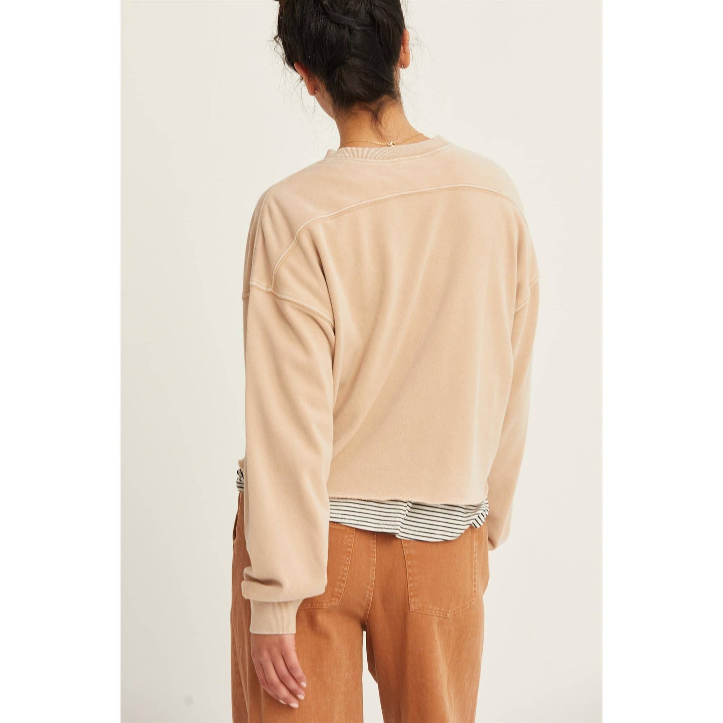 NICOLE CROPPED SWEATSHIRT