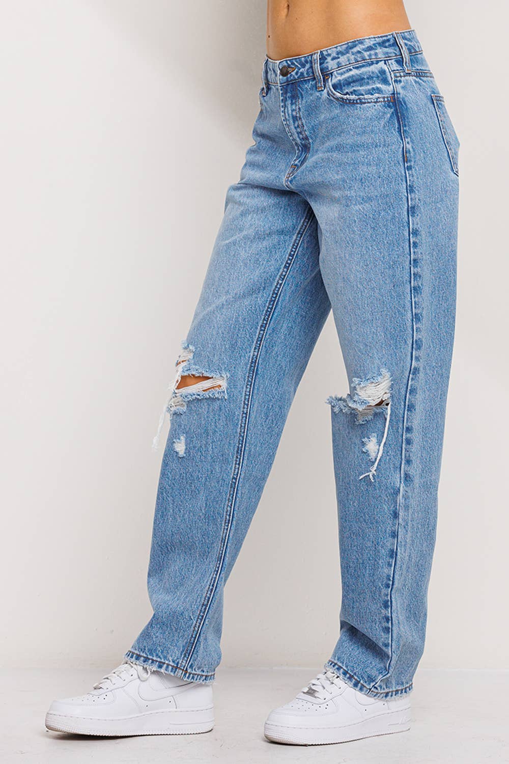 Julie Mid Rise Boyfriend Jeans