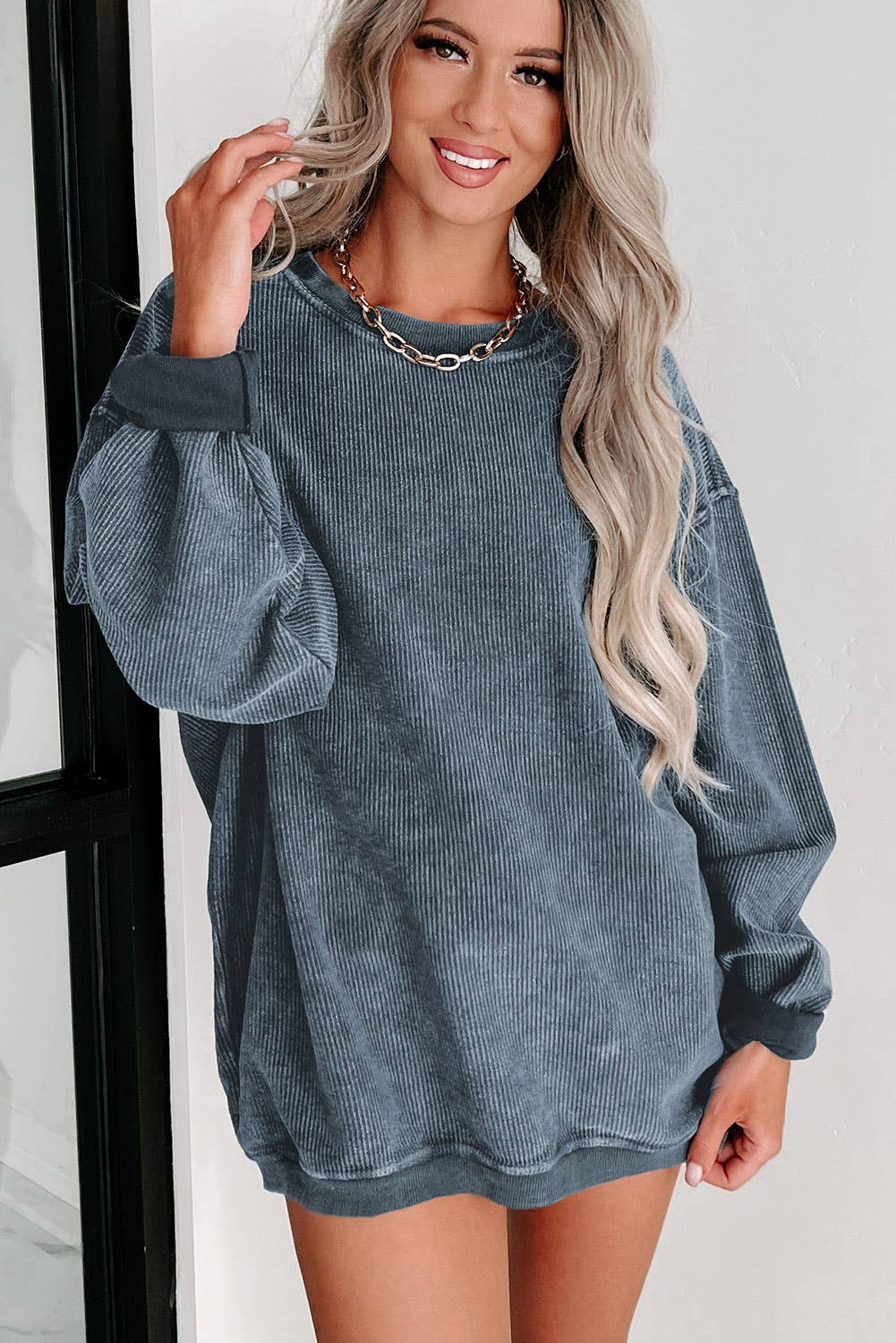 Sonya Ribbed Sweatshirt