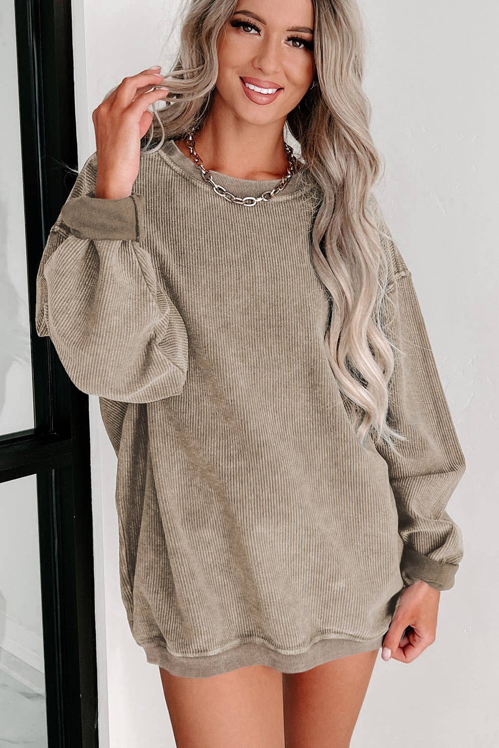 Sonya Ribbed Sweatshirt