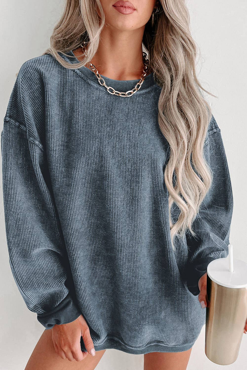 Sonya Ribbed Sweatshirt