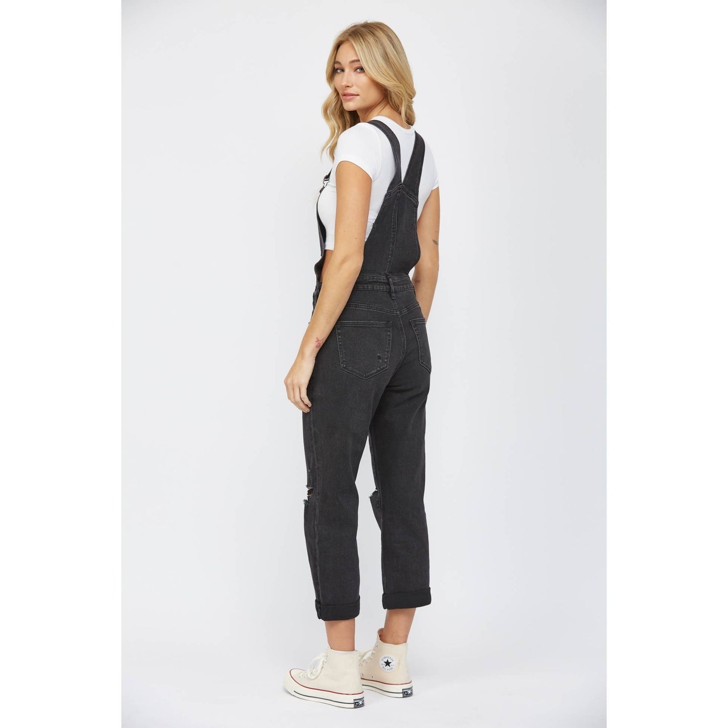 MICA STRETCH BOYFRIEND OVERALL JEANS