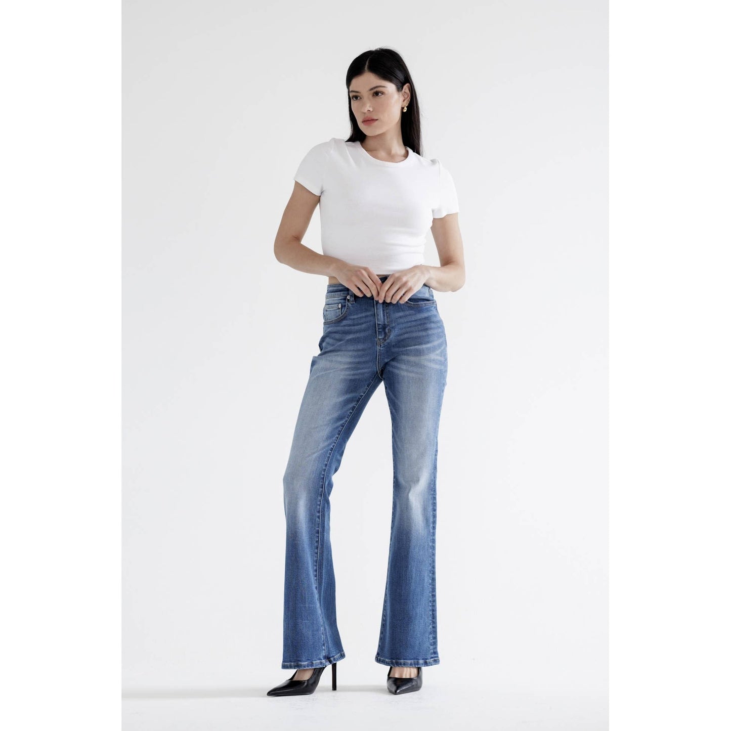 MONTANA MICA HIGH RISE FLARE LEG JEANS