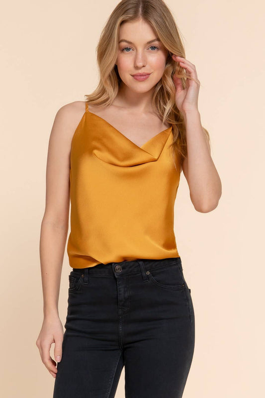 Natalie Satin Cowl Cami