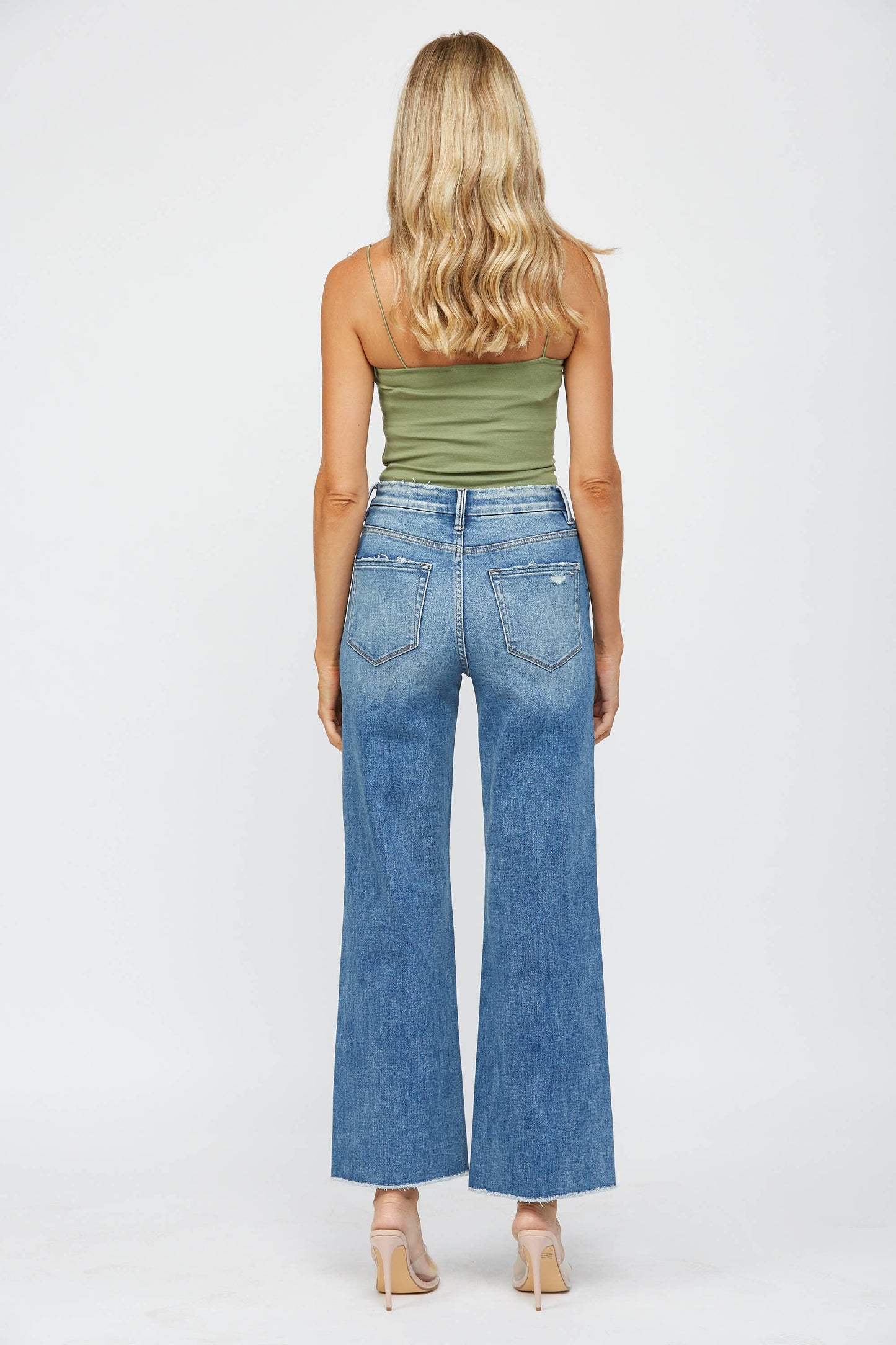 MICA STRETCH SUPER HIGH RISE WIDE LEG JEANS