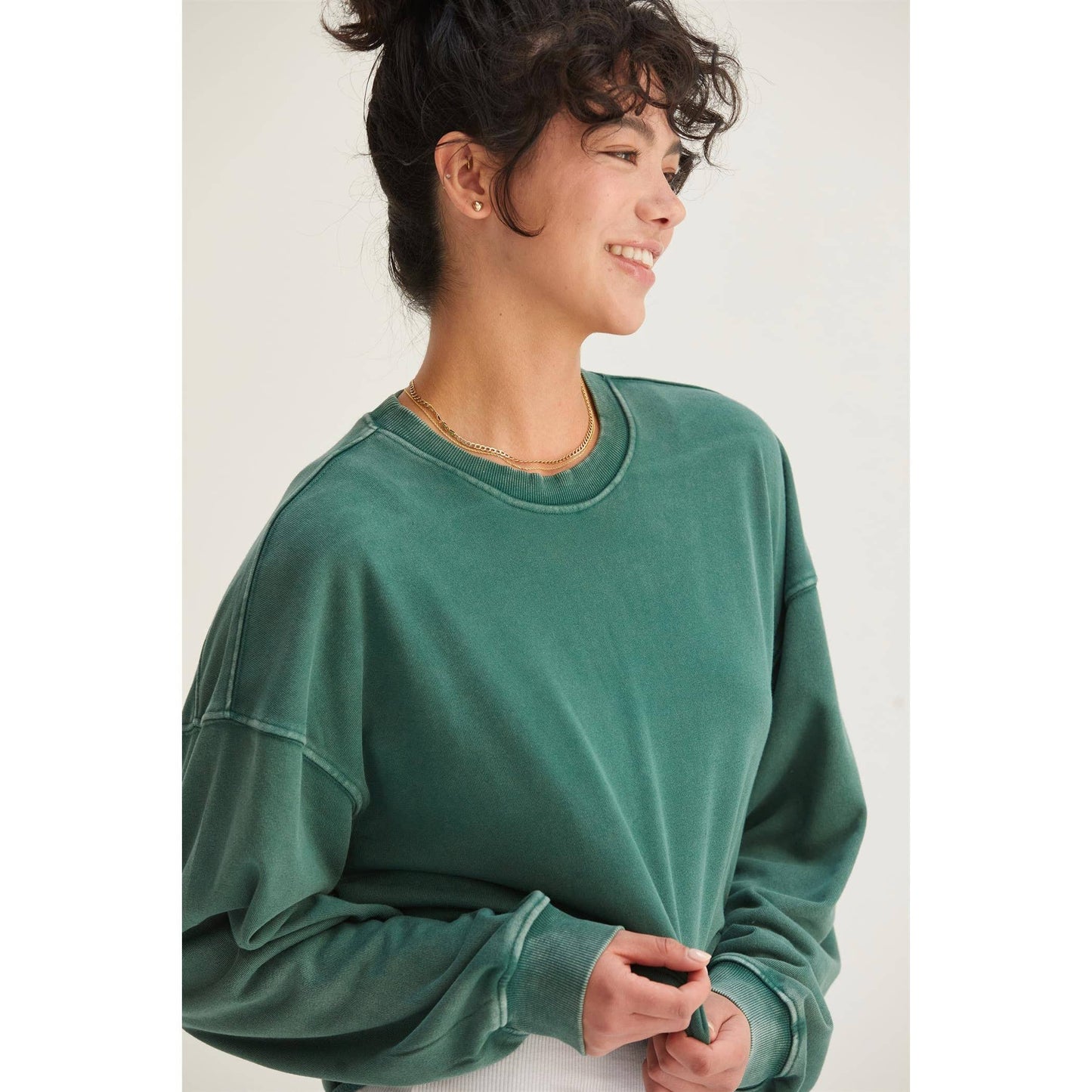 NICOLE CROPPED SWEATSHIRT