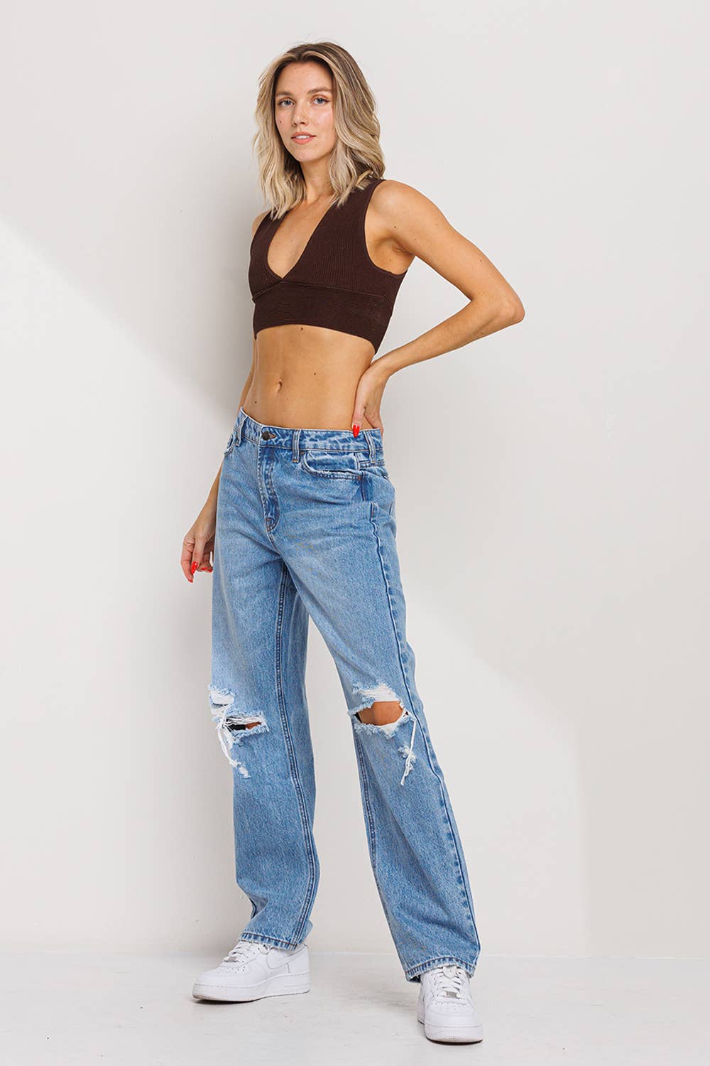 Julie Mid Rise Boyfriend Jeans