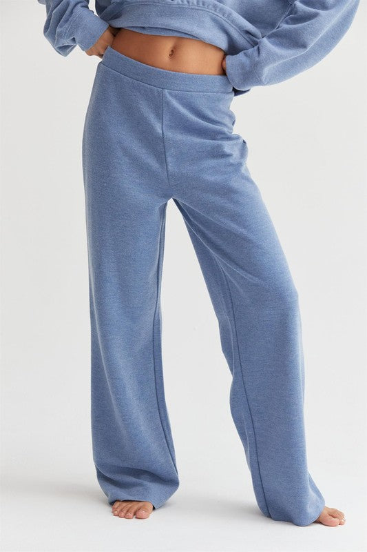 Zoey High-Waist Straight-Leg Pants