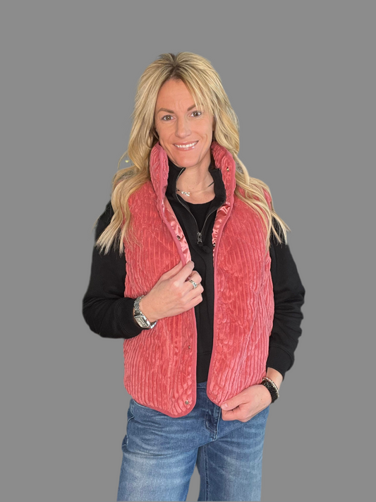 ESME QUILTED CORDUROY VEST