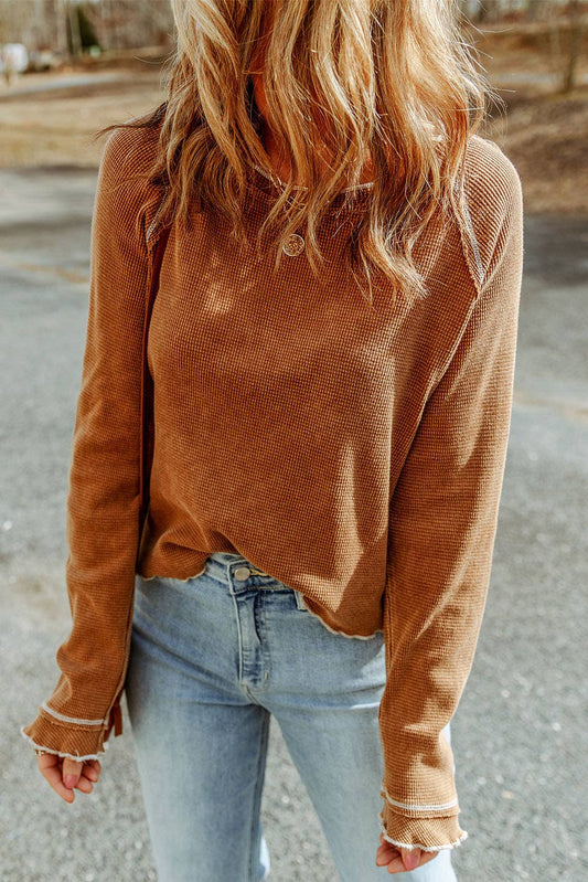 Monroe Textured LS Top