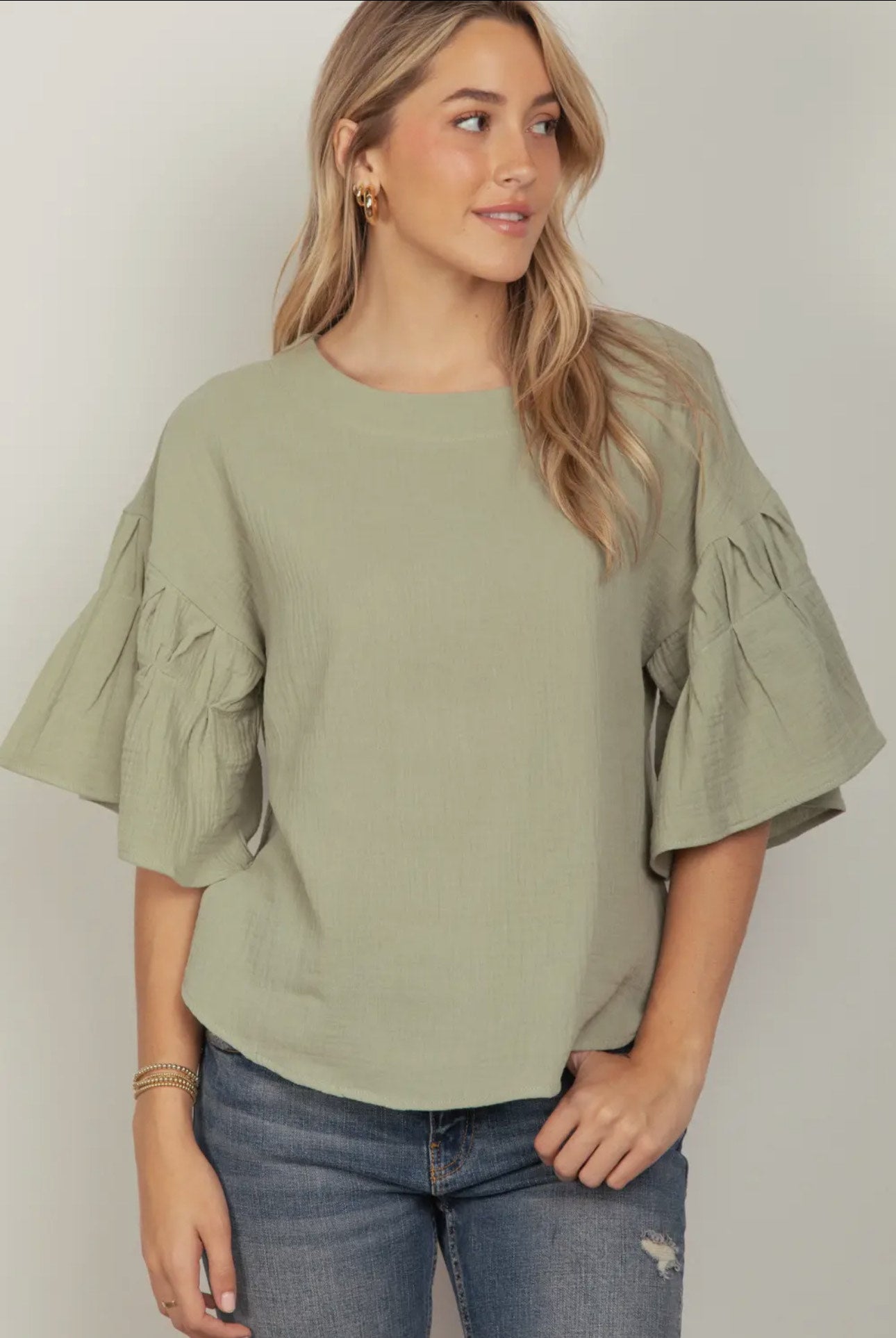 Cotton Gauze Casual Oversized Top