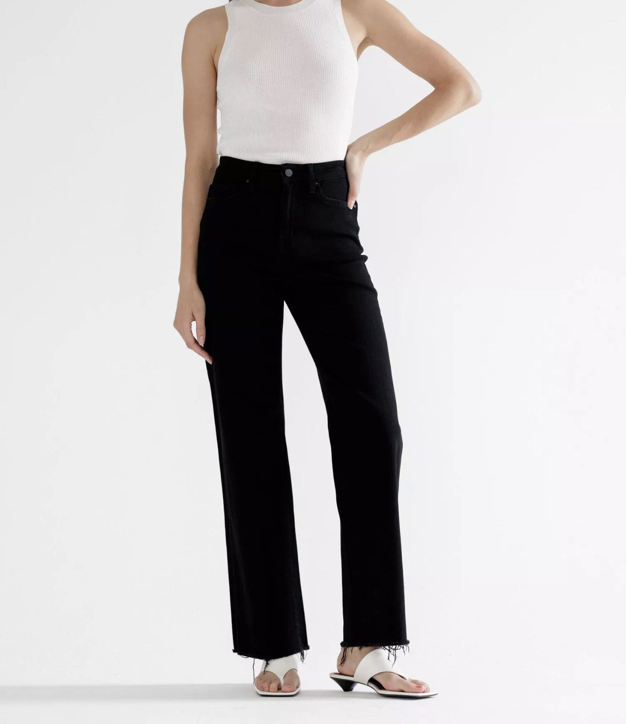 Brooklynn Slim Wide Leg Mica Jean