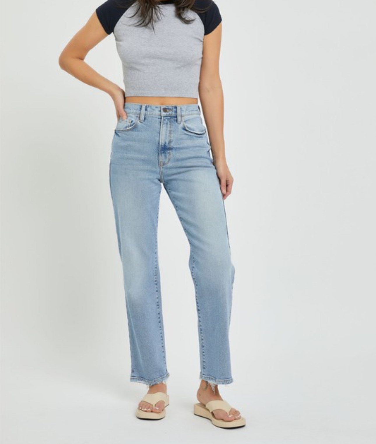 Cherry Cello Super High Rise Jean w/ side slit