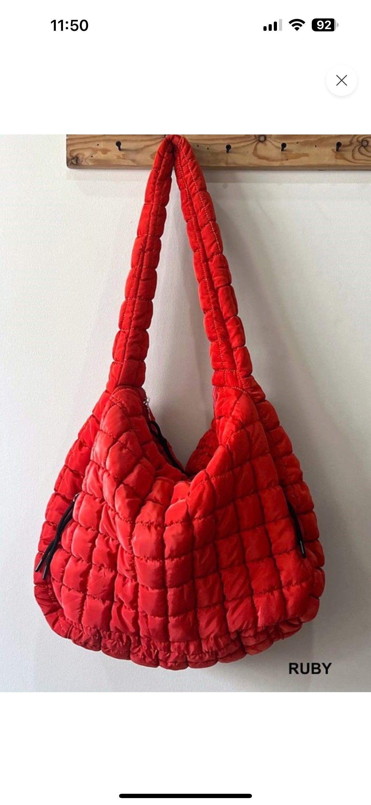 RUBY QUILTED CARRYALL BAG