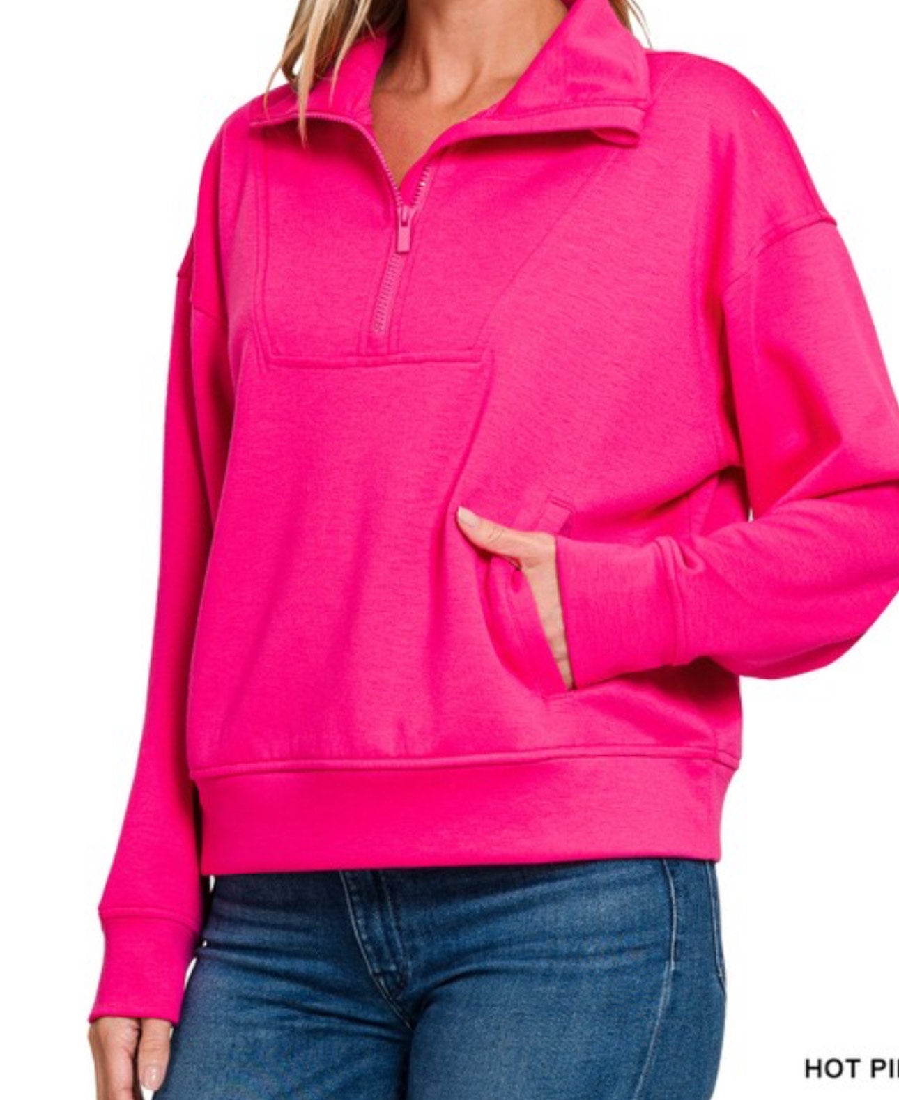 BIANCA SCUBA QUARTER ZIP PULLOVER