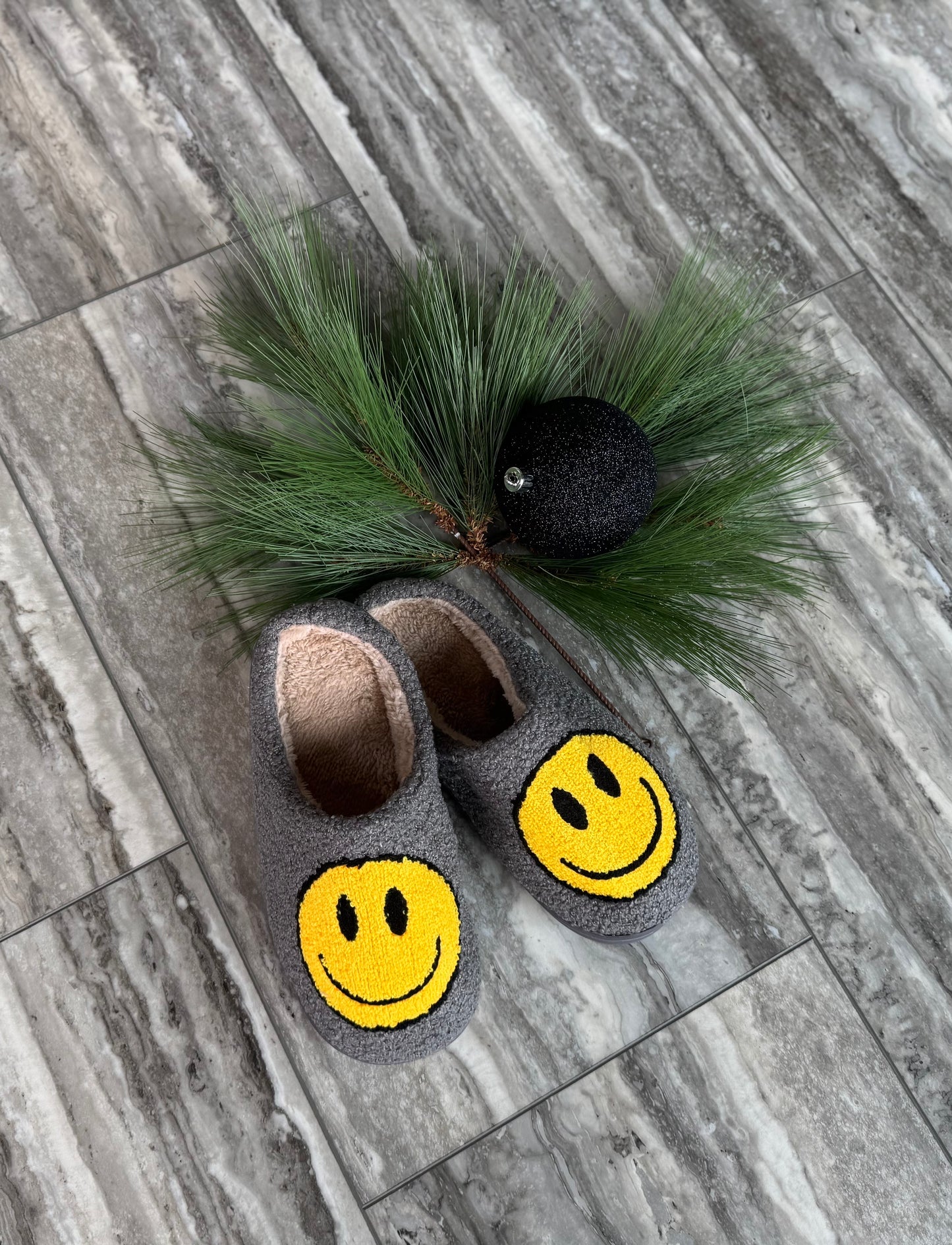 SMILEY FACE SLIPPERS