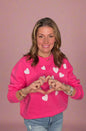 SEQUIN HEART SWEATSHIRT