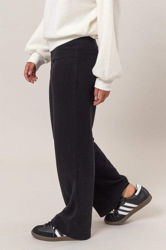 Zoey High-Waist Straight-Leg Pants