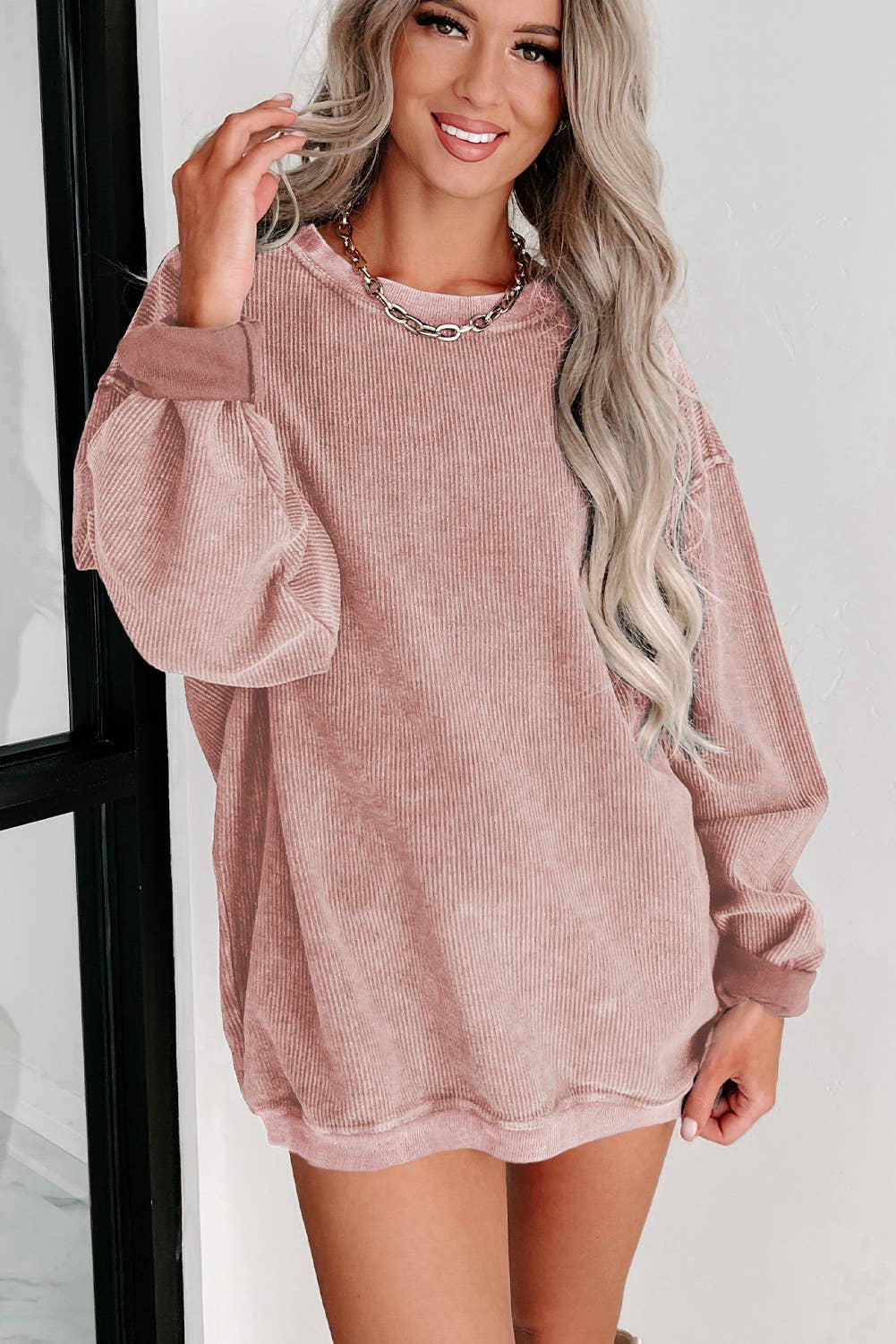 Sonya Ribbed Sweatshirt