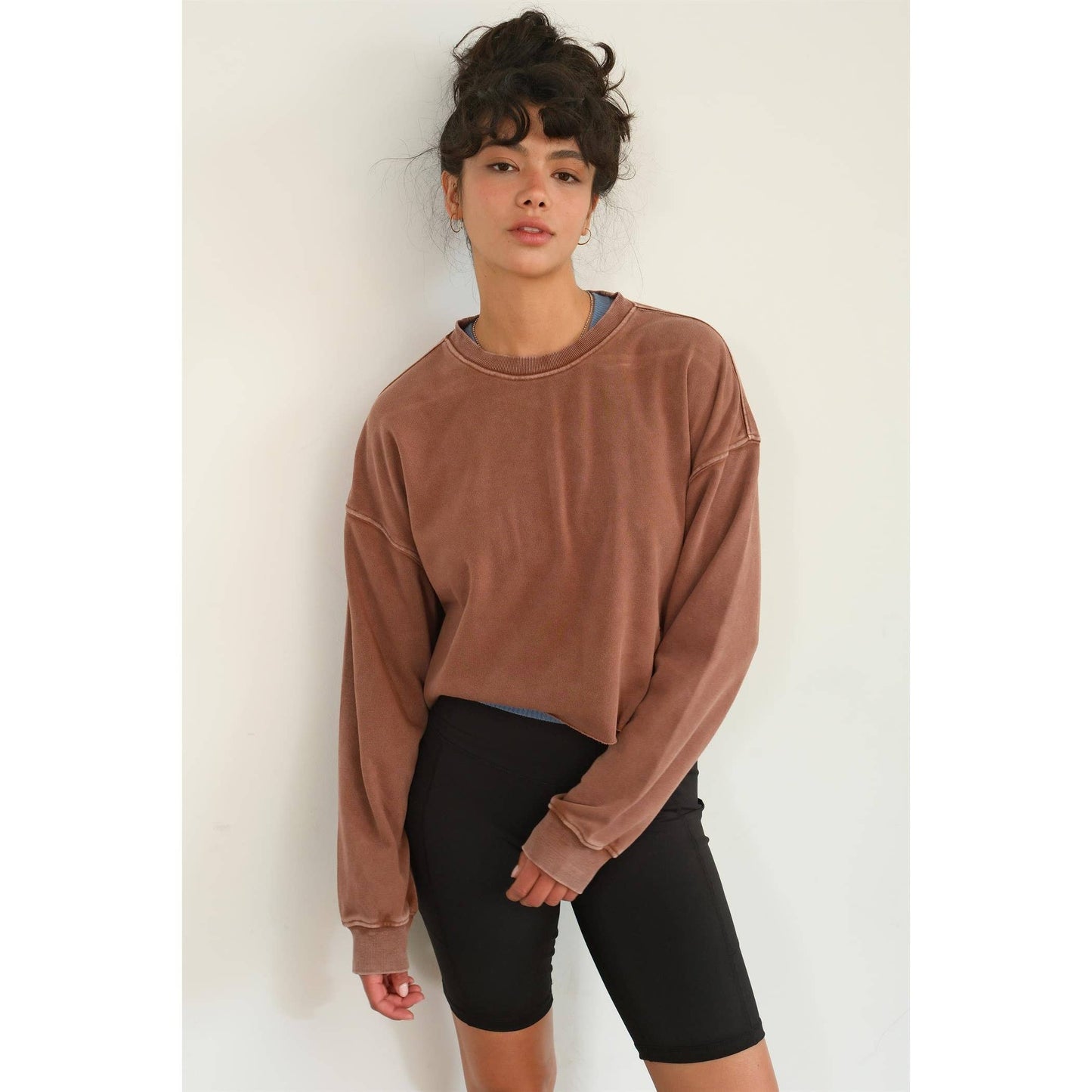 NICOLE CROPPED SWEATSHIRT