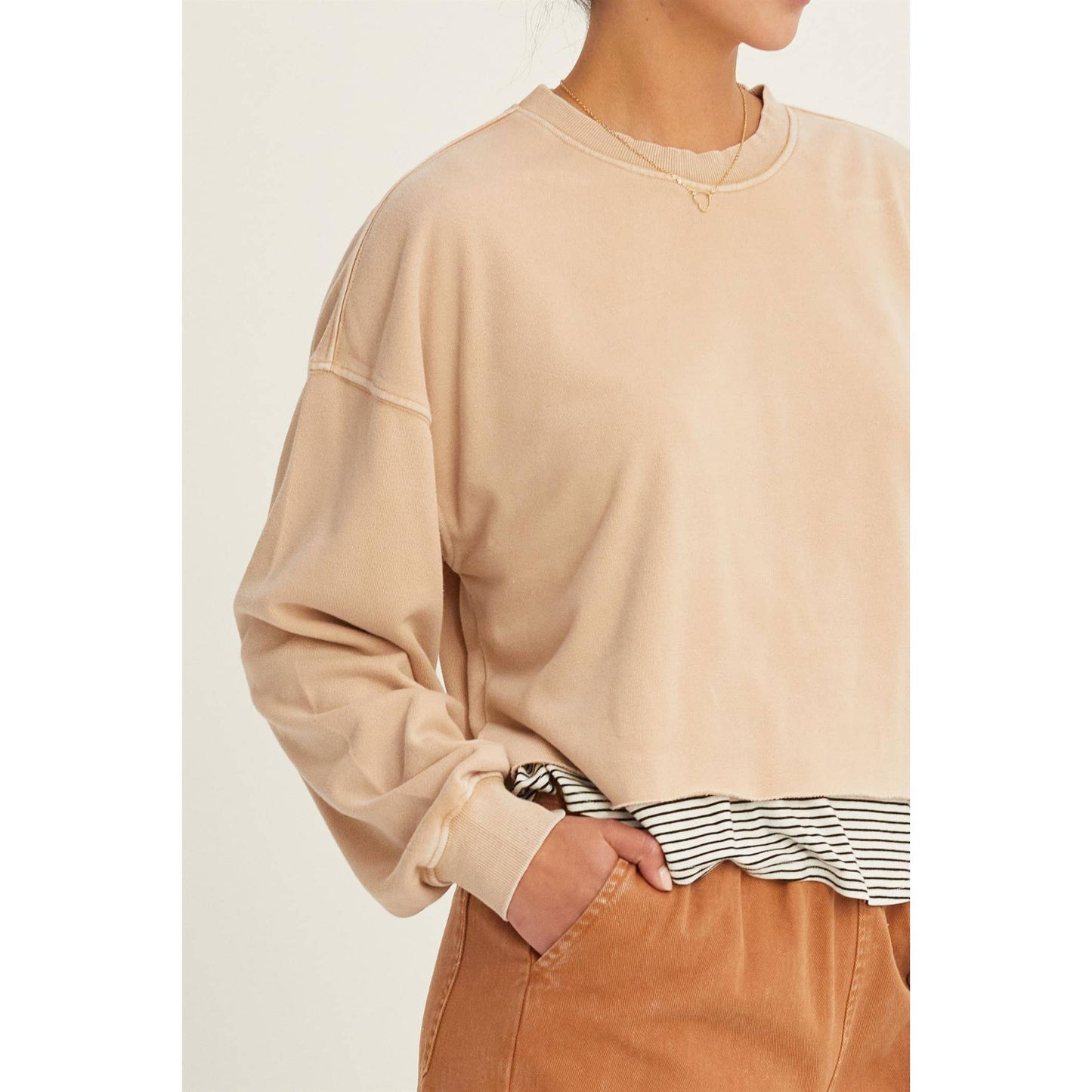 NICOLE CROPPED SWEATSHIRT