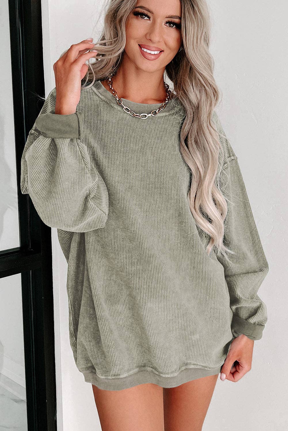 Sonya Ribbed Sweatshirt