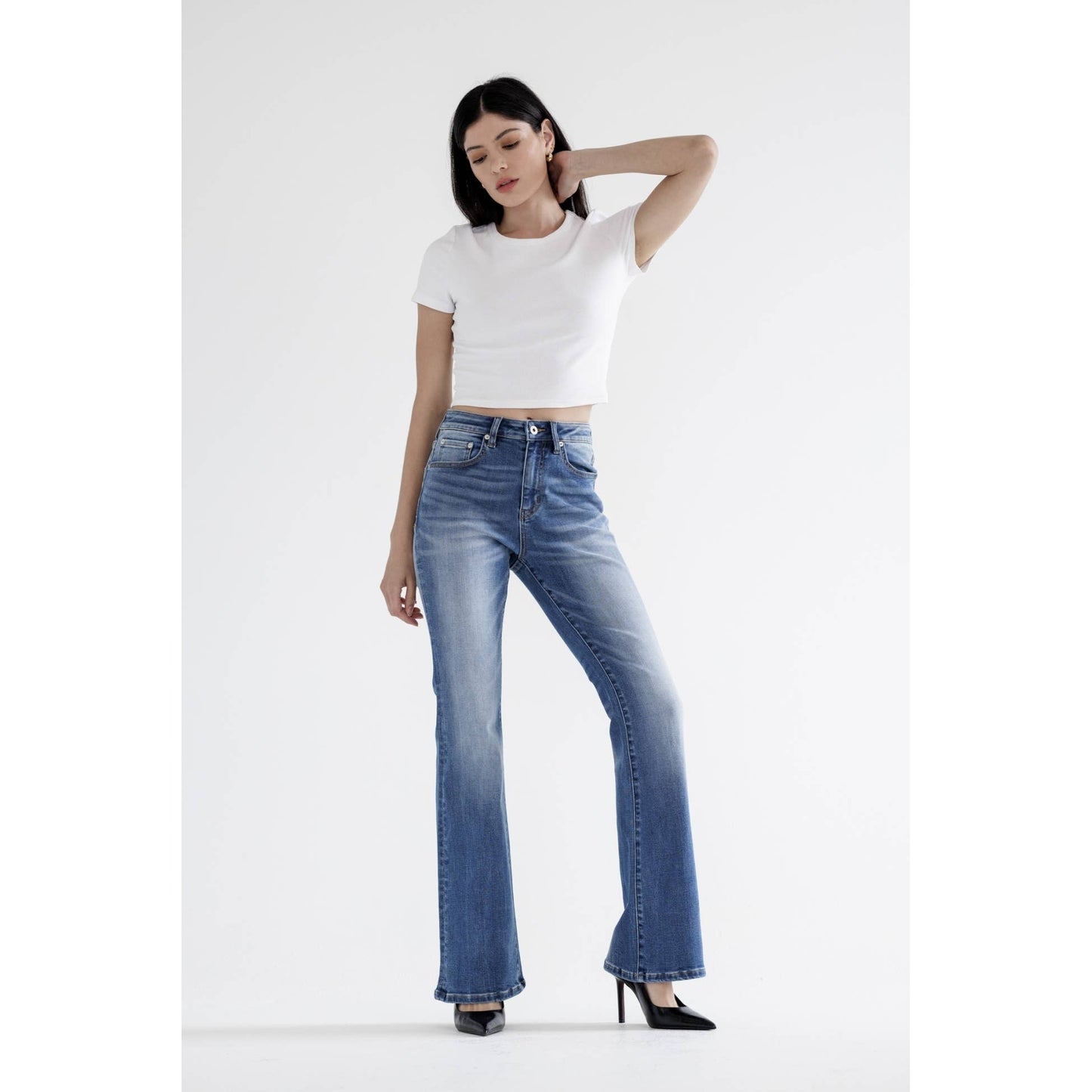 MONTANA MICA HIGH RISE FLARE LEG JEANS