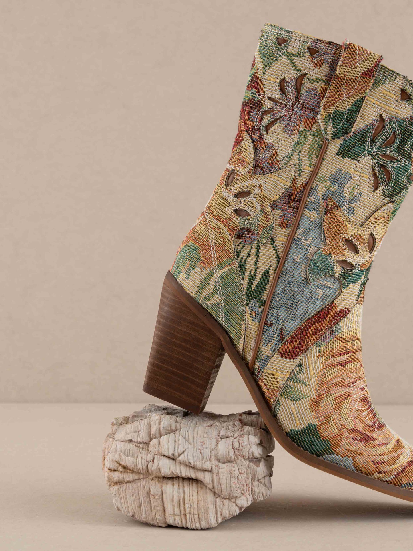 Floral Western Bootie