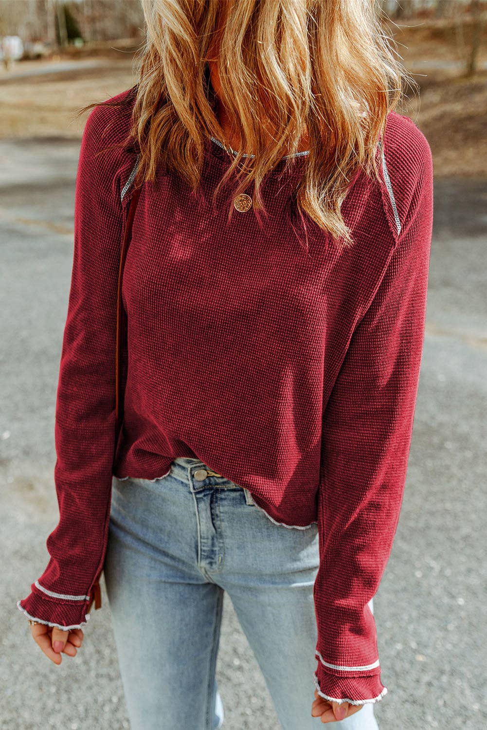 Monroe Textured LS Top