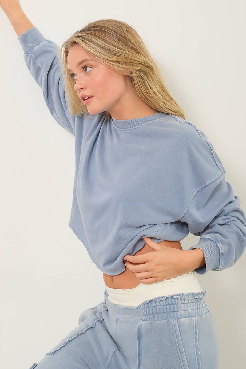 NICOLE CROPPED SWEATSHIRT