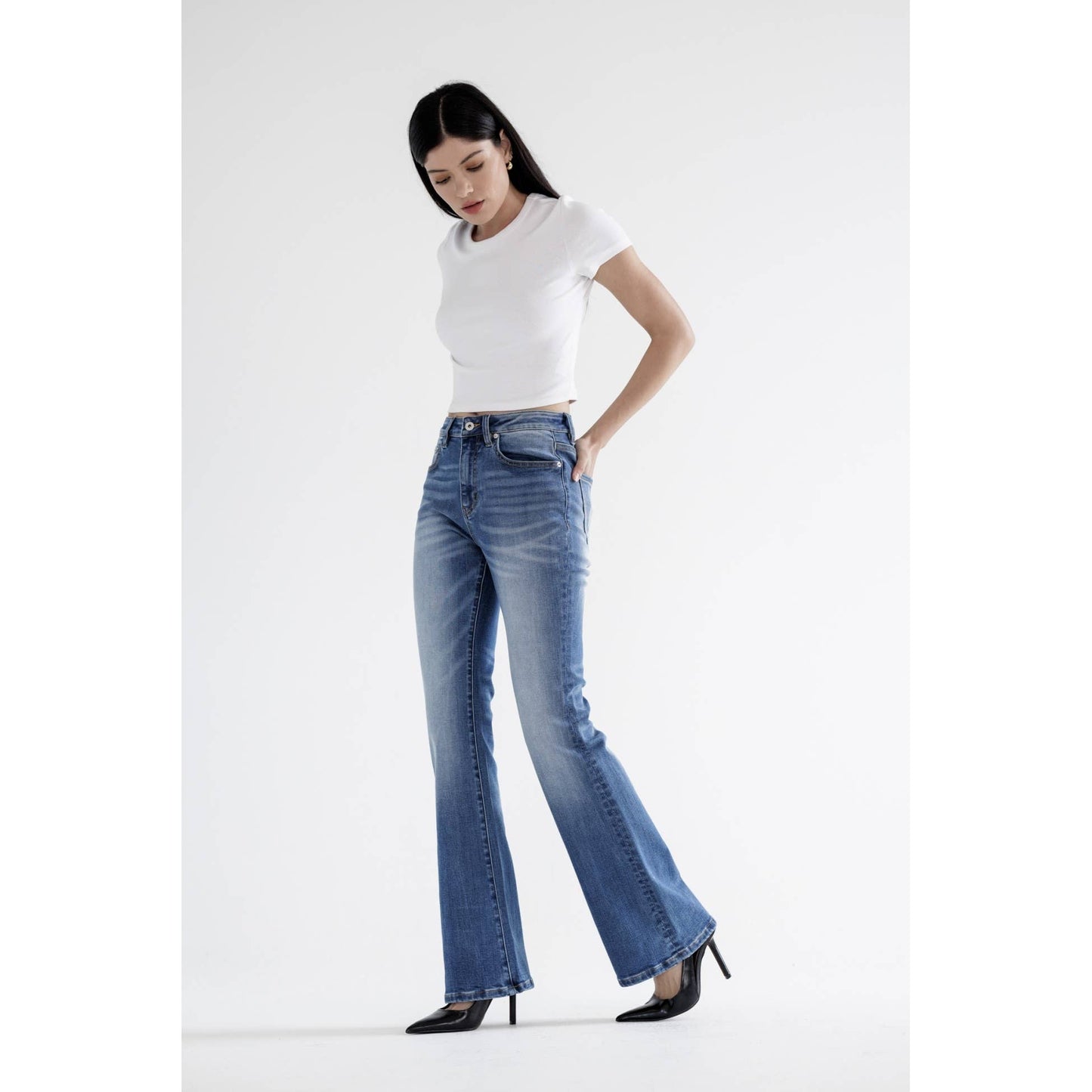 MONTANA MICA HIGH RISE FLARE LEG JEANS